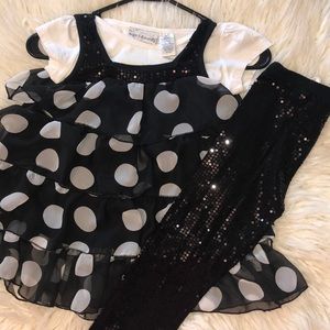 NWOT Sugar & Diamonds 3 piece outfit. Sz 6X